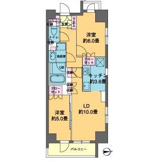カスタリア東日本橋   間取り図