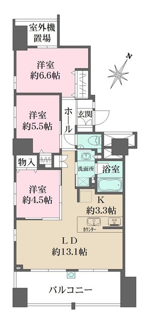 エコヴィレッジ日本橋水天宮前 間取り図