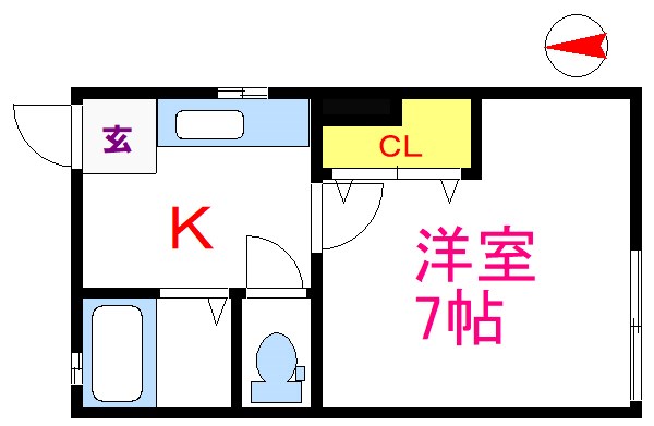 三和荘 間取り図