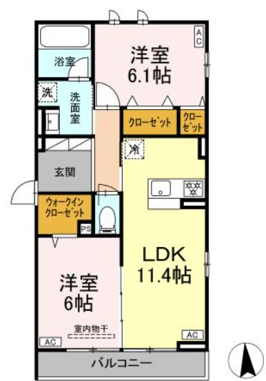 仮称）D-ROOM東葛西 間取り