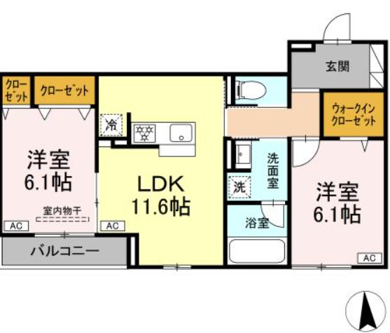 仮称）D-ROOM東葛西 間取り