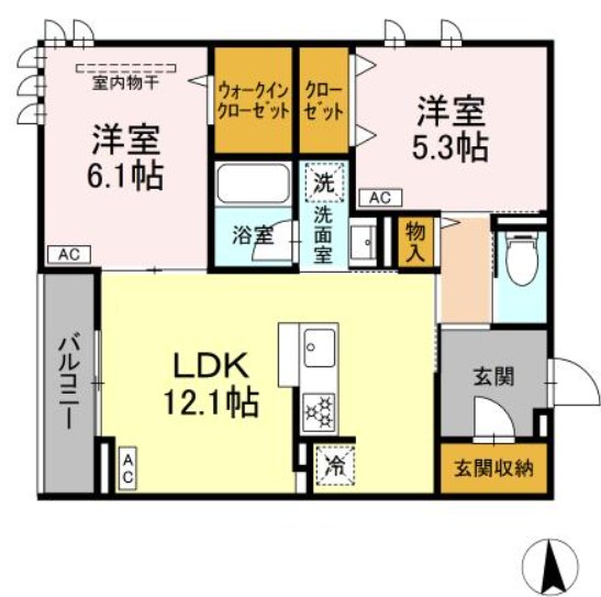 仮称）D-ROOM東葛西 間取り