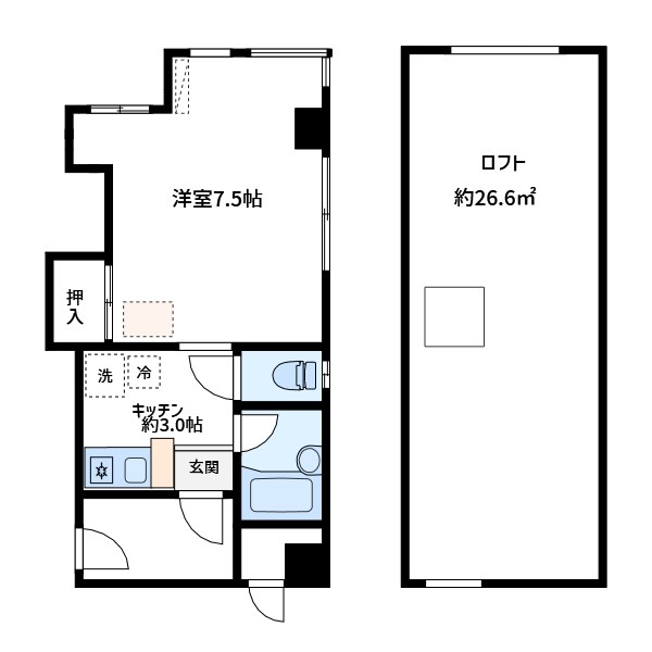 アルファコア  間取り