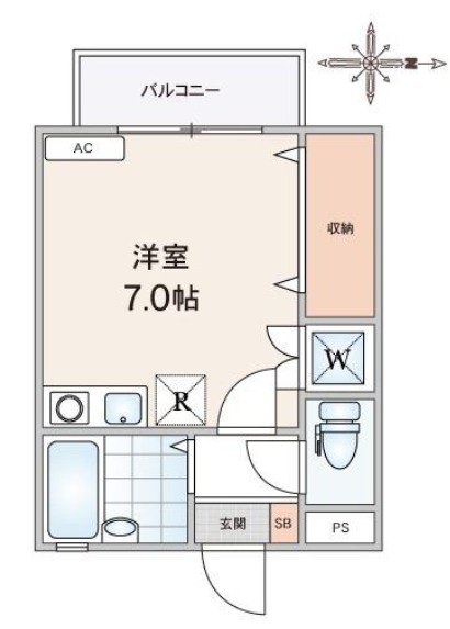 メゾン石神Ⅱ   間取り