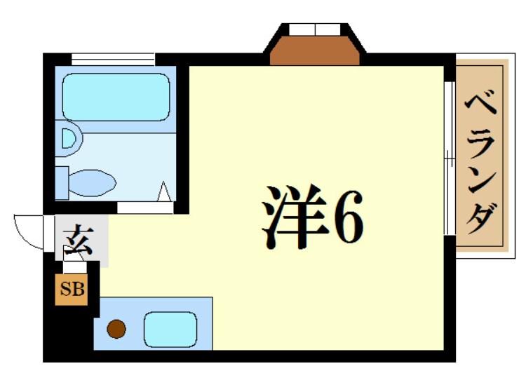 エクセル須賀 401号室 間取り