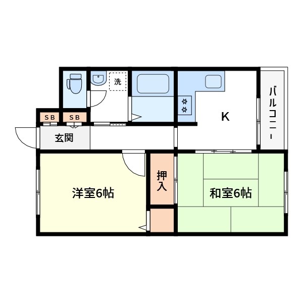 オートサンピア101 間取り