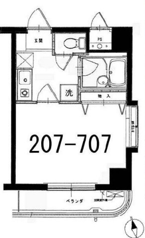 maison S.K.M 307号室 間取り
