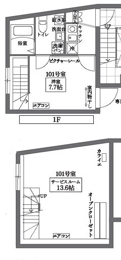COCOCUBE北千住II 間取り