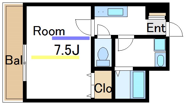 b'CASA Kitasuna   間取り