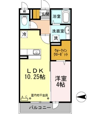 フォルテーヌⅣ  間取り