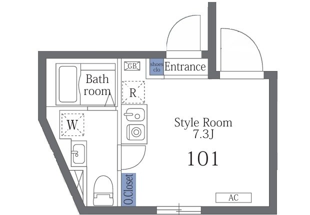 ラターシュ町屋 間取り図