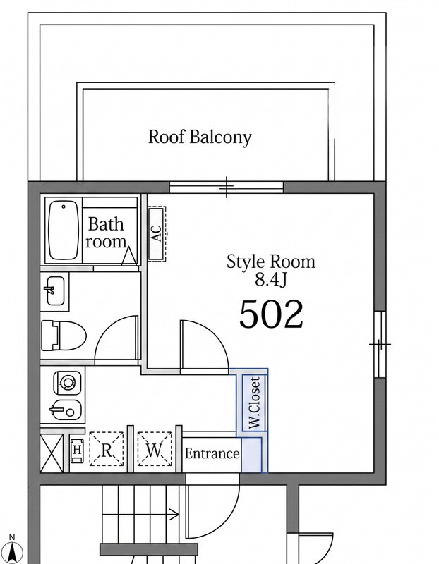 ラターシュ町屋 間取り図