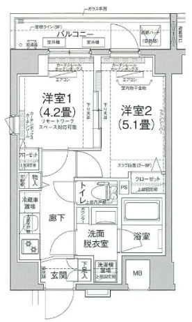 ルフレプレミアム町屋 間取り