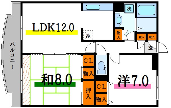 アベニール 間取り図