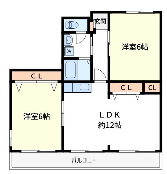 エクセレントアベ 401号室 間取り