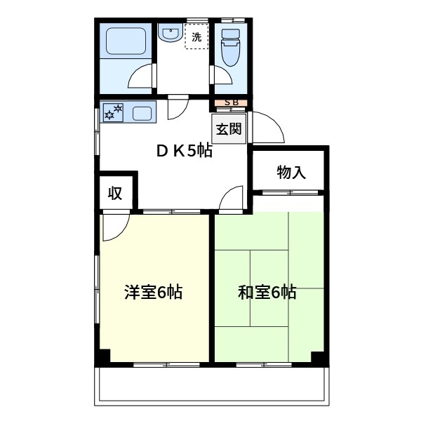 エースハイツ綾部 間取り