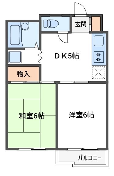 ミツウロコ王子第二マンション 403号室 間取り