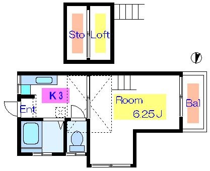 日ノ出コーポ  間取り図