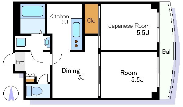 コーポ白河 間取り