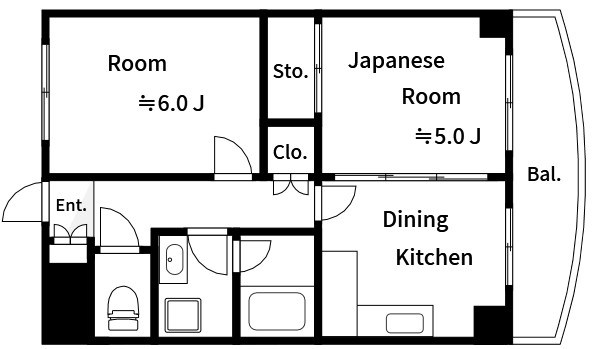 コーポ白河 間取り図