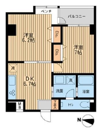 ロフティー平井   間取り