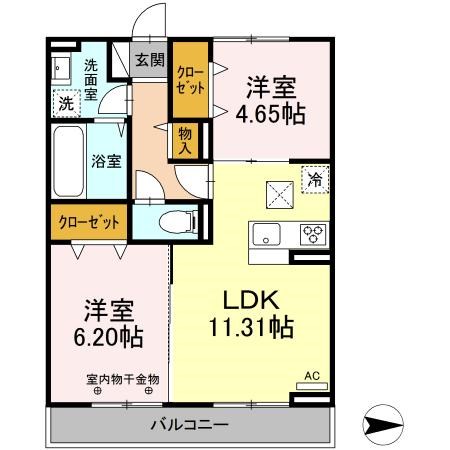 パティオ東尾久 間取り