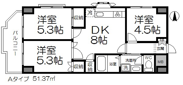 サンレガーロ葛西 間取り