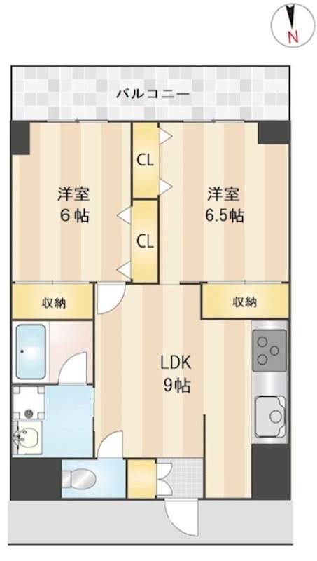ニューガイアリルーム南葛西No.65  間取り