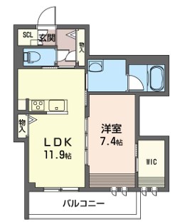 Frontmare 櫂 402号室 間取り