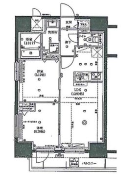ルガルスクエア南千住 間取り図