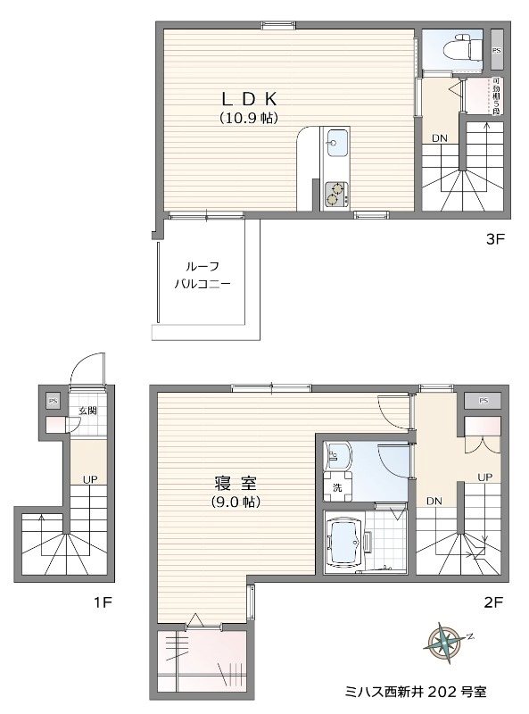 ミハス西新井 間取り図