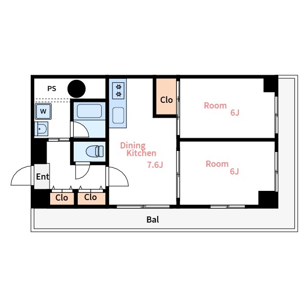 ニューライフマンション木場 間取り図