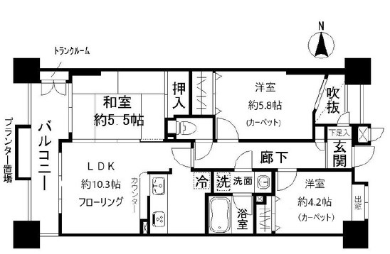 ライオンズステーションプラザ西大島第２ 間取り