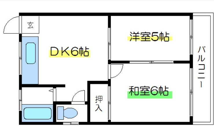 コーポスズキ 間取り図