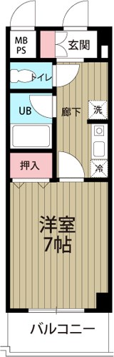 河幸第八ビル 403号室 間取り