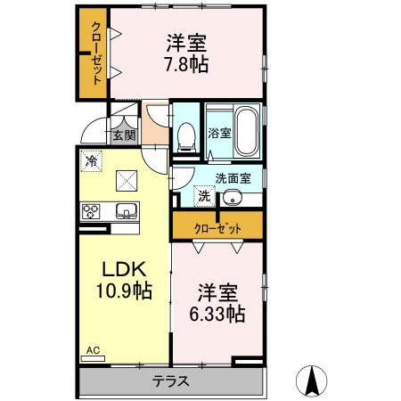 パレドールモア 間取り図