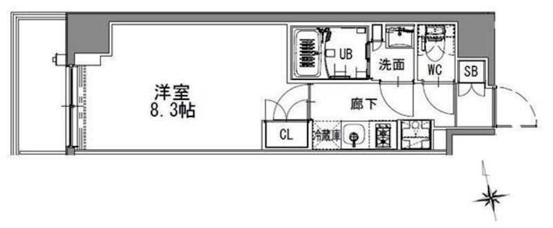 S-RESIDENCE浅草 間取り