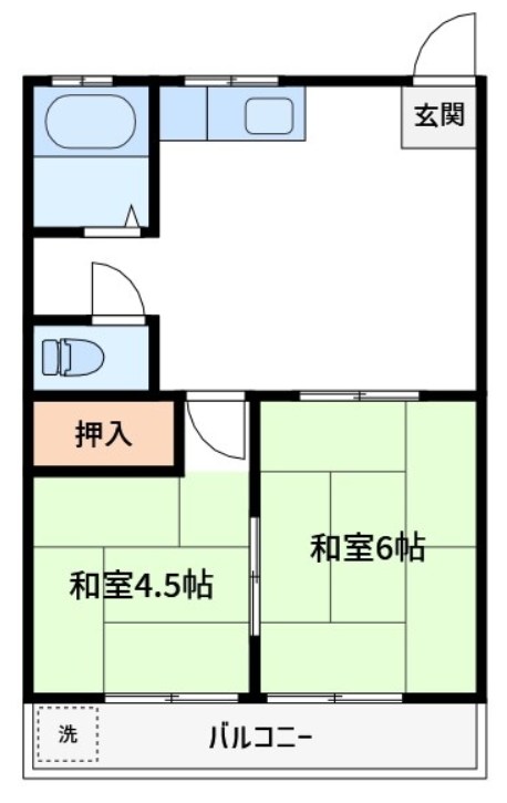 コーポスズキ 間取り