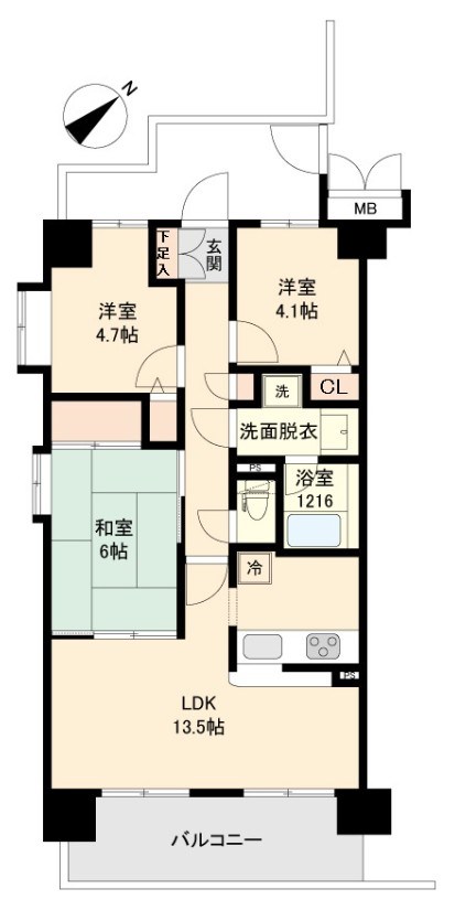 ＲＪＲリクロス立石 間取り図