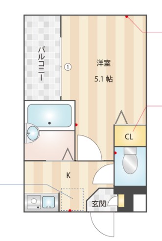 adonis柴又 間取り図