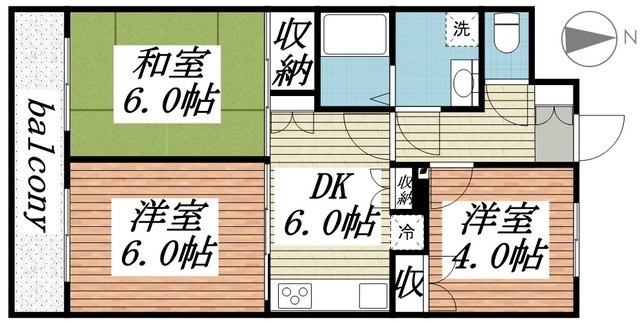 メゾンゴセキ 間取り