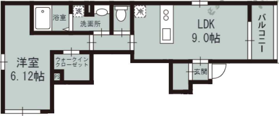 URBAN SKY 北千住 間取り図