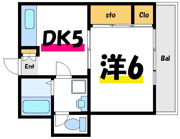 矢島ビル 603号室 間取り