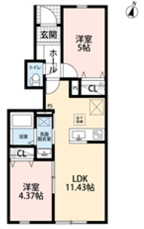 リーブルファイン足立辰沼 間取り