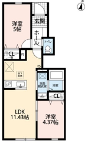 リーブルファイン足立辰沼 間取り