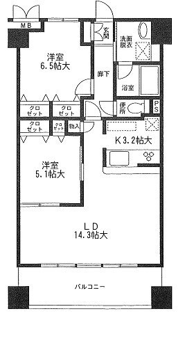 ロングエイトⅢ 602号室 間取り