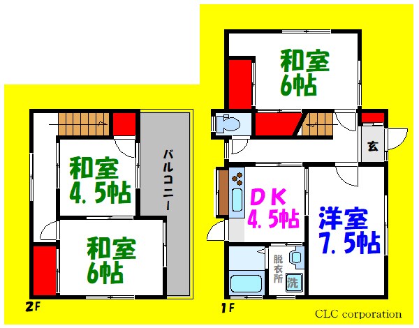 香取1丁目貸家 間取り