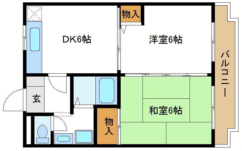 ファミール西葛西 402号室 間取り