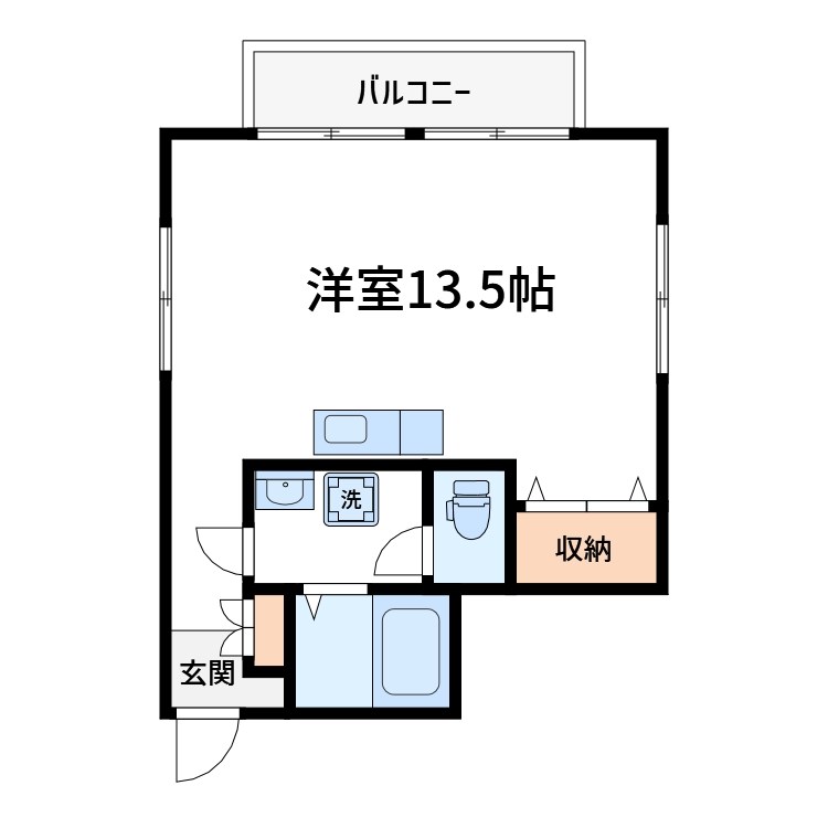 ウィング 202号室 間取り