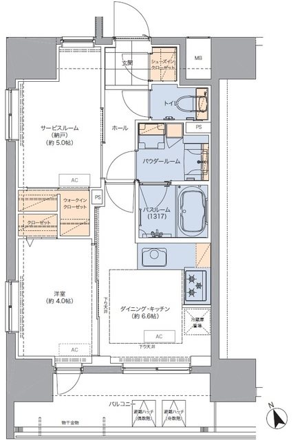 トラディティオ門前仲町 間取り図